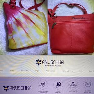 Anuschka hand painted soft leather crossbody nwot 🌅